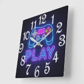 Spielcontroller  quadratische wanduhr (Winkel)