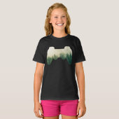 Spielcontroller und Wald Natur T-Shirt (Vorne ganz)
