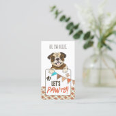 Spieldatum des Bulldog-Hausmeisters Telefonnummerkarte (Stehend Vorderseite)