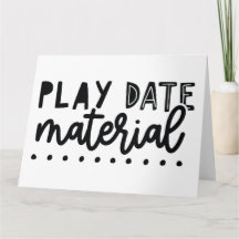 Spieldatum Material lustige Niedliche Zitatsphrase