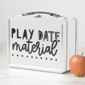 Spieldatum Material lustige Niedliche Zitatsphrase Metall Brotdose (Beispiel)