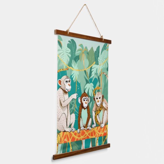 Spieldatum Wandteppich Mit Holzrahmen (Gewinkelt)