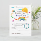 Spieldatum Wolken-Designs (Stehend Vorderseite)