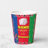 Spiele Abend Themenabend Dekoration Spiele Nacht Pappbecher (Vorderseite)