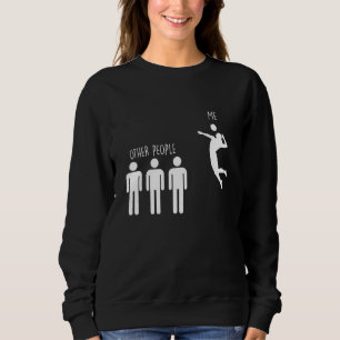 Spiele andere Leute Ich Beach Volleyball Player Sweatshirt