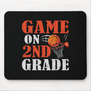 Spiele auf der zweiten Stufe des Basketballs Zurüc Mousepad