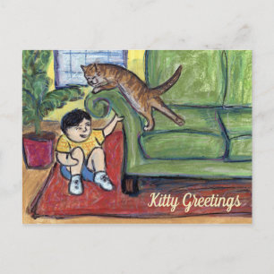 Spiele Cat Lover Gruß Custom Postcards Postkarte