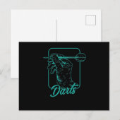 Spiele Dart Postkarte (Vorne/Hinten)