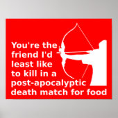 Spiele des Hunger Funny Poster Sign (Vorne)