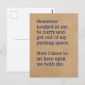 Spiele, die wir in Autos spielen Postkarte (Vorne/Hinten)