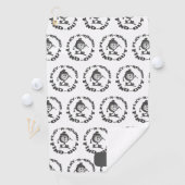 Spiele eine Runde Finde heraus Muster Benutzerdefi Golfhandtuch (Insitu)