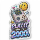 Spiele es wie 2000 aufkleber (Vorderseite)