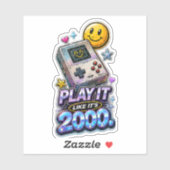 Spiele es wie 2000 aufkleber (Blatt)