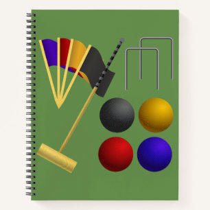 Spiele für Croquet Spiral Notebook Notizblock