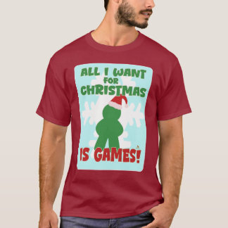 Spiele Für Weihnachts-Spaß-Feiertags-Slogan-Kunst T-Shirt