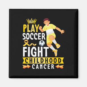 Spiele Fußball gegen Kinderkrebs Goldene Schleife Magnet