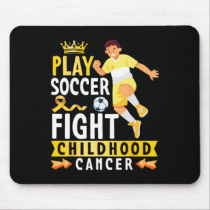 Spiele Fußball gegen Kinderkrebs Goldene Schleife Mousepad