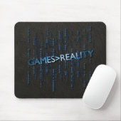 Spiele größer als Wirklichkeit Mousepad (Mit Mouse)
