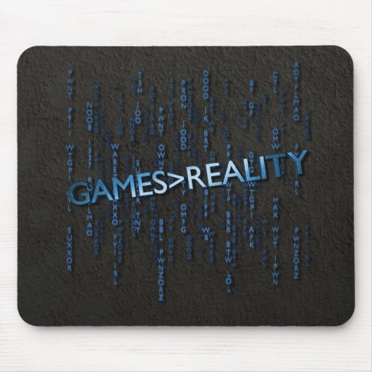 Spiele größer als Wirklichkeit Mousepad (Vorne)
