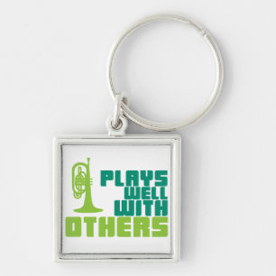 Spiele gut mit anderen - Mellophone Schlüsselanhänger