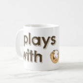 Spiele gut mit der Otter-Tasse Kaffeetasse (Vorderseite Links)