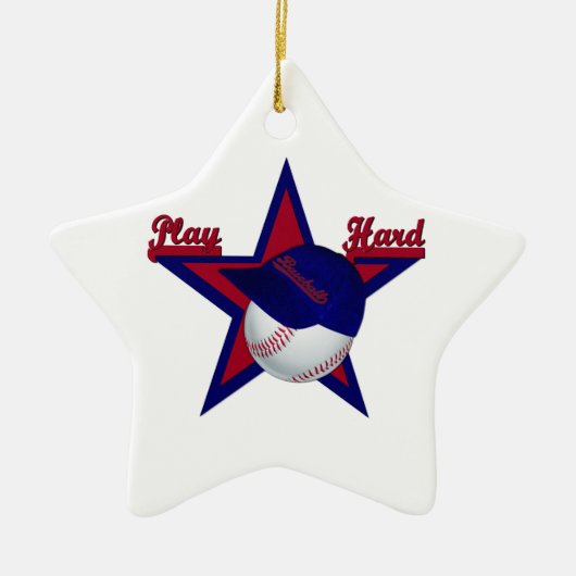 Spiele Hard Softball und Hat Star Ornament (Vorne)