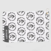 Spiele herum Finde heraus Muster Benutzerdefiniert Golfhandtuch (Horizontal)