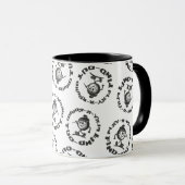 Spiele herum, finde heraus, Muster, lustiges Golfe Tasse (VorderseiteRechts)