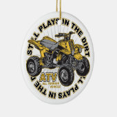 Spiele im Schmutz ATV Keramik Ornament (Rechts)