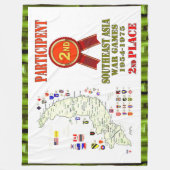 SPIELE IM SÜDOSTASIENKRIEG 2. PLATZ FLEECEDECKE (Vorderseite)