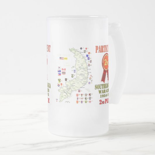 SPIELE IM SÜDOSTASIENKRIEG 2. PLATZ MATTGLAS BIERGLAS (VorderseiteRechts)