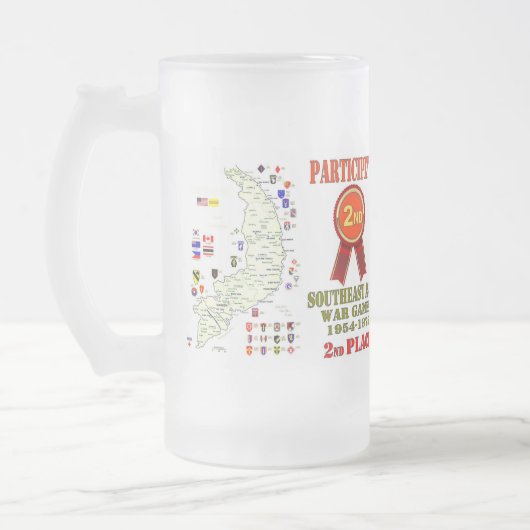 SPIELE IM SÜDOSTASIENKRIEG 2. PLATZ MATTGLAS BIERGLAS (Links)