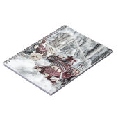 Spiele in einem Winter-SzenenNotebook Notizblock (Linke Seite)