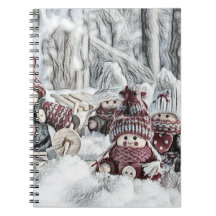 Spiele in einem Winter-SzenenNotebook