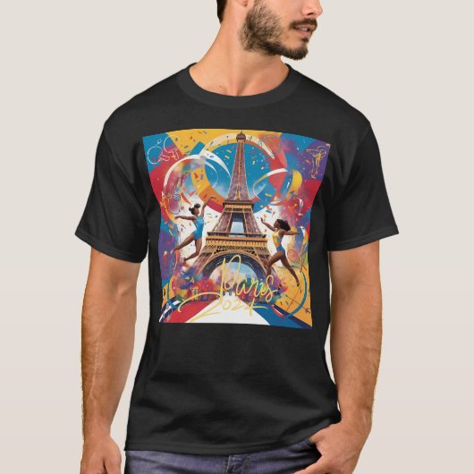 Spiele in Paris 2024 T-Shirt (Vorderseite)