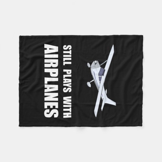 Spiele mit Flugzeugen Fleecedecke (Vorderseite (Horizontal))