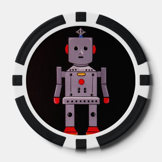Spiele mit...Robby dem Roboter! Pokerchips (Vorderseite)