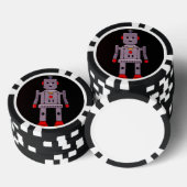 Spiele mit...Robby dem Roboter! Pokerchips (Stapel)