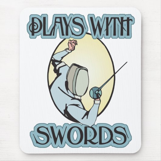 Spiele mit Schwertern Mousepad (Vorne)
