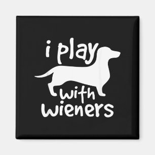 Spiele Mit Wiener Würstchen Lustige Dachshunde Wei Magnet