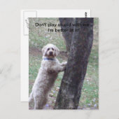 Spiele nicht dumm mit mir - ich bin besser.. postkarte (Vorne/Hinten)