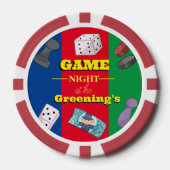 Spiele-Party Pokerchips (Vorderseite)