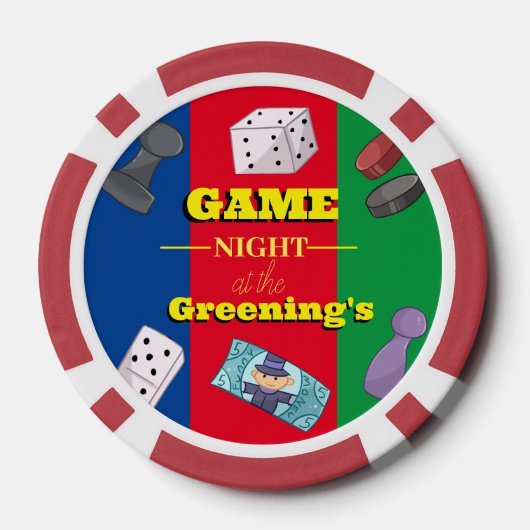 Spiele-Party Pokerchips (Rückseite)