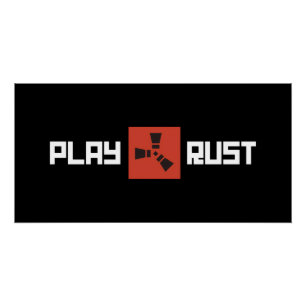 Spiele Rust Logo Kunst Poster