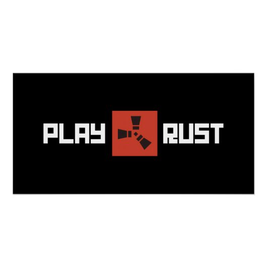 Spiele Rust Logo Kunst Poster (Vorderseite)