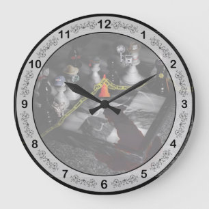 Spiele - Schach - Es ist nur ein Spiel Große Wanduhr