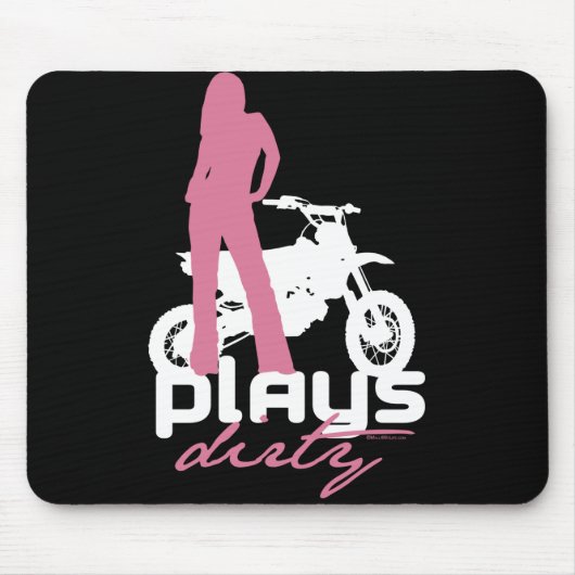 Spiele schmutzig - Mädchen Mousepad (Vorne)