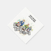 Spiele Serviette (Ecke)