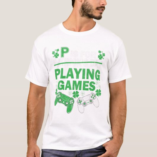Spiele St Patricks Day T-Shirt (Vorderseite)