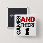 Spiele u. Theorie-Knopf Button (Vorne & Hinten)